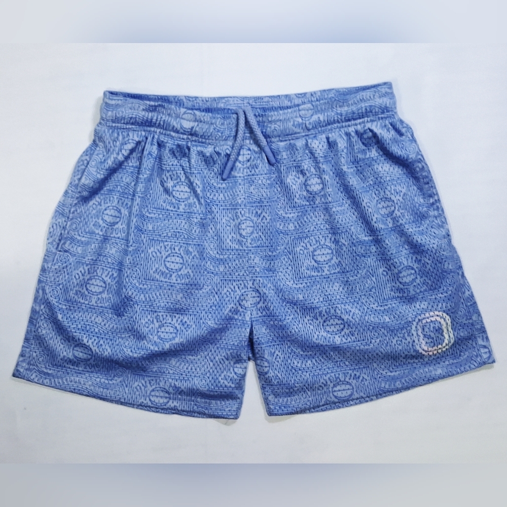 Overtime Shorts Mens Medium Blue Mesh Basketball Dollar & Dream 5" Inseam